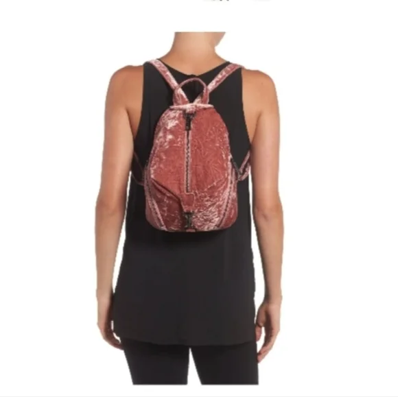 REBECCA MINKOFF Medium Julian Velvet Backpack - Picture 5 of 11